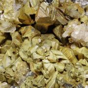 Kësterite with Mushistonite, Muscovite, Calcite and Fluorapatite