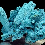 Chrysocolla, malachite, pseudo. after azurite