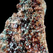 Grossular, var. Hessonite with Diopside and Chlorite