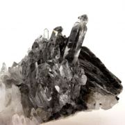 Quartz with slate inclusions.