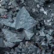 Acanthite with Siderite and Proustite