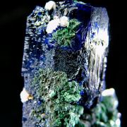 Azurite with Malachite and Cerussite