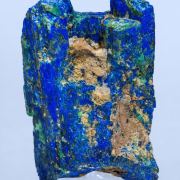 Chalcostibite with Azurite and Malachite