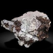 Hubeite with Calcite