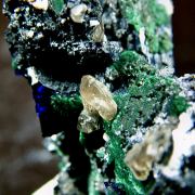 Azurite with Malachite and Cerussite