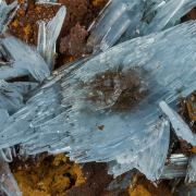 Baryte with limonite