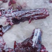 Proustite with Calcite