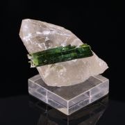 TOURMALINE on QUARTZ - Pederneira mine, Brazil