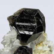 Cassiterite (gemmy) on Quartz