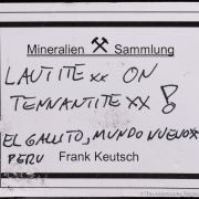 Lautite on Tennantite with Quartz