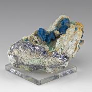 Veszelyite with Hemimorphite