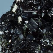 Babingtonite, Prehnite and Quartz