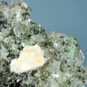 Babingtonite, Prehnite and Quartz