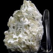 Talc, calcite, quartz, chalcopyrite