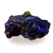 Chessylite ( Azurite ) + Cuprite.