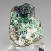 Veszelyite with Theisite, Hemimorphite