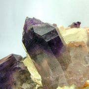 Quartz var. Amethyst on Orthoclase