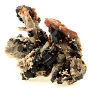 Dravite, Quartz, Fluorapatite.