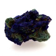 Chessylite ( Azurite ) + Cuprite.