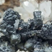 Nagyágite with Quartz