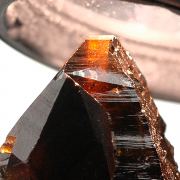 Cassiterite / (unusual for the locality)