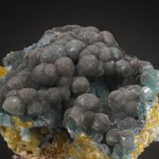 Plumbogummite - dark blue replacing Pyromorphite