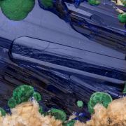Azurite with Malachite and Dolomite