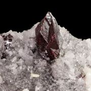 Cinnabar on Quartz with Dolomite (1990s)