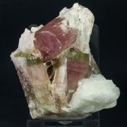 Elbaite with Albite (variety cleavelandite)