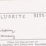 Fluorite (1800s classic locality)