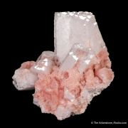 Rhodochrosite intergrown with Baryte
