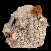 Helvine on Microcline with Muscovite