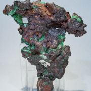 Copper with Cuprite, Calcite and Malachite