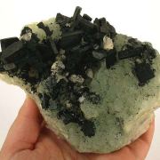 Babingtonite on Prehnite