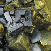 Chalcopyrite with Galena and Sphalerite