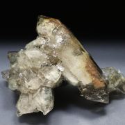 Quartz (variety smoky) with inclusions and Chlorite