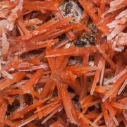Quartz (variety red quartz) with Quartz