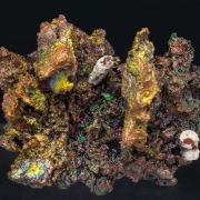 Cerussite after Anglesite with Goethite