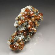 gem GARNET var. SPESSARTINE, MUSCOVITE