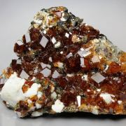 gem GARNET var. SPESSARTINE, VESUVIANITE