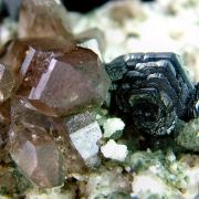 Hematite Iron Rose with Quartz, Adularia and Chlorite