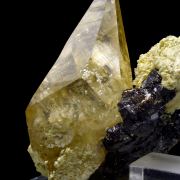 Calcite, baryte, sphalerite