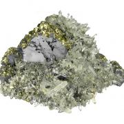 Galena with Chalcopyrite and Quartz