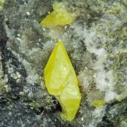 Sulphur with Calcite
