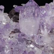 Quartz (variety amethyst) with Epidote