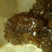 Childrenite (rare) on Quartz