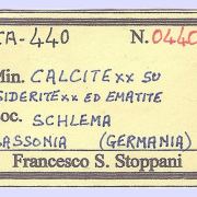 Calcite with Siderite, Dolomite and Hematite