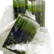Tourmaline, albite