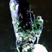 Azurite with Malachite and Cerussite
