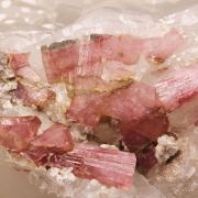 Rubellite Tourmaline on Quartz